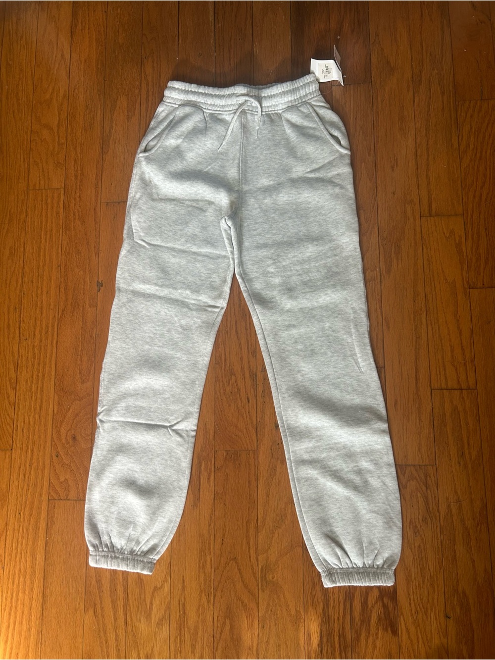 NWT Girls Gray Fleece Jogger size 11/12 yrs